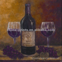 Handmade Wine Oil Painting
